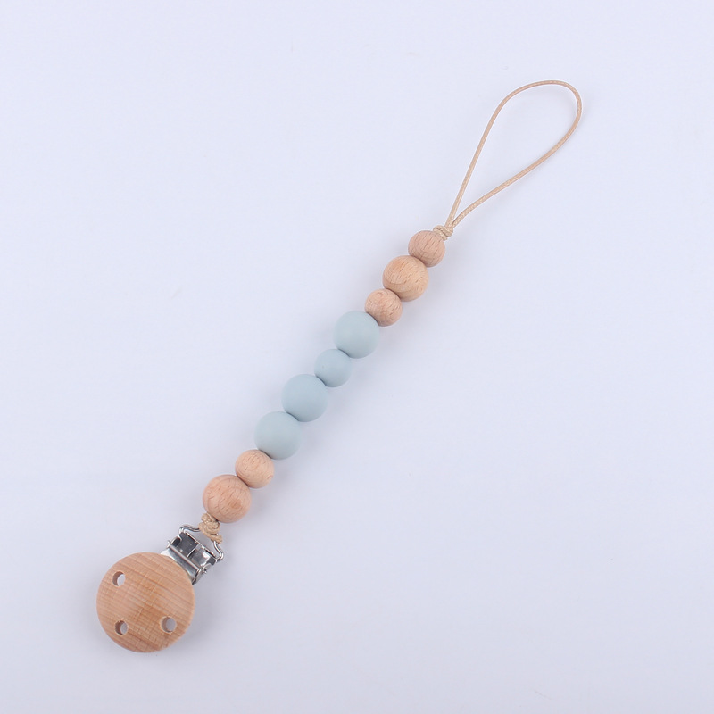 Suministros para bebés calmante bebé haya chupete cadena creativa DIY cuentas de silicona mordedor chupete cadena anti-caída Nuevo