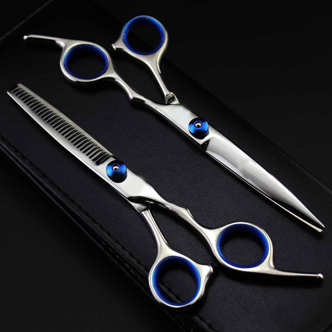 CG 6.0inch HUO Colorful Screw Hairdressing Barber Straight Bangs Scissors, Thinning Scissors_voghion.com