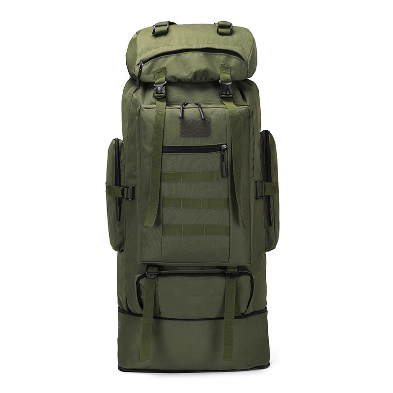 100L Large Capacity Outdoor Sports Mountaineering Bag Expandable and Heightened Travel Backpack Men's and Women's Camping Style Backpack