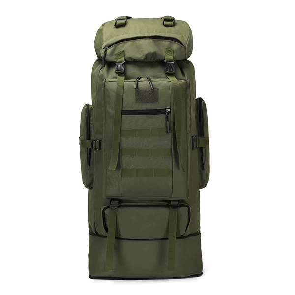 100L Large Capacity Outdoor Sports Mountaineering Bag Expandable and Heightened Travel Backpack Men's and Women's Camping Style Backpack