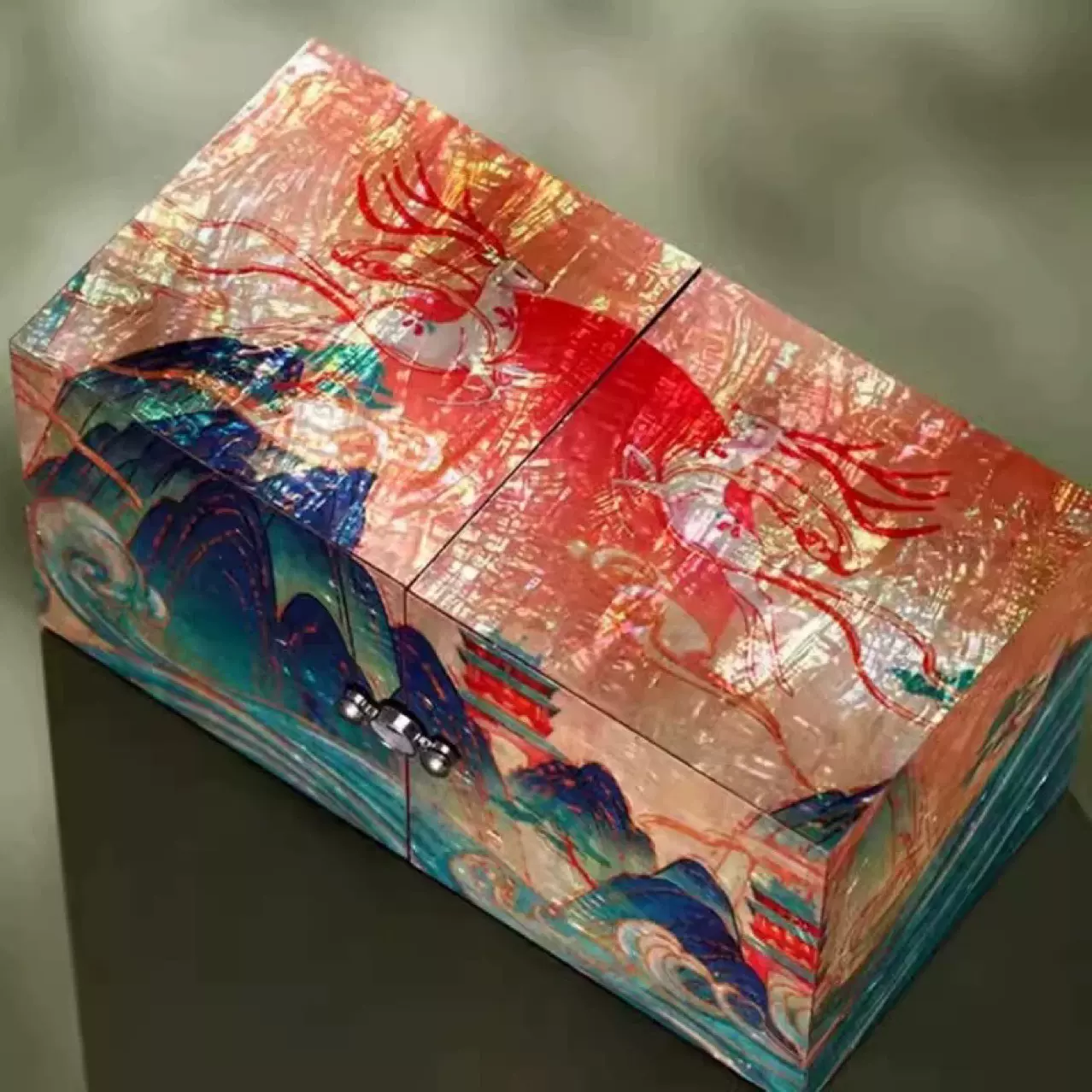 ll螺钿漆器首饰盒实木非遗新婚结婚礼物陪嫁生日商务礼品收纳