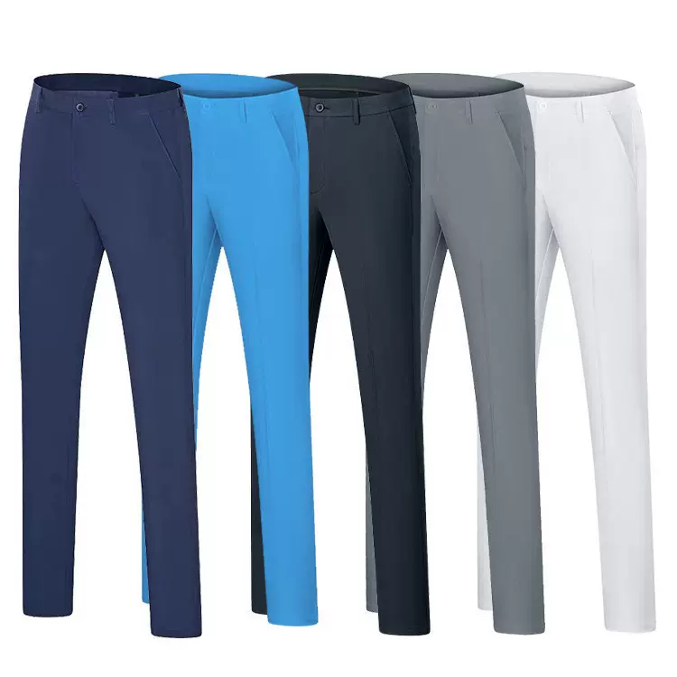 高尔夫裤子男夏季薄款直筒修身免烫透气速干舒适长裤golf微弹运动
