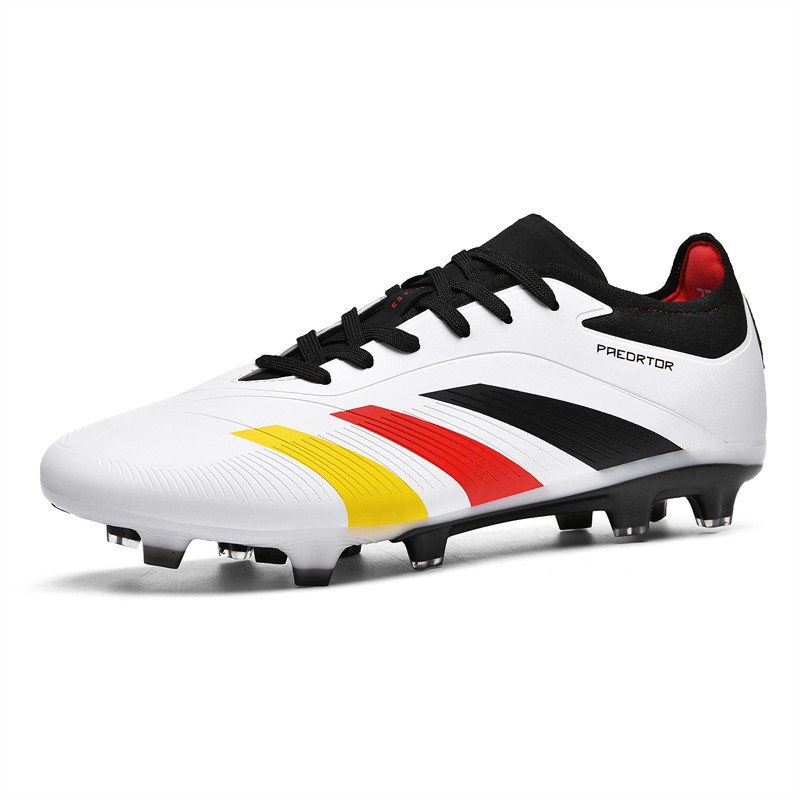 Spot cross-border Putian sin costuras zapatos de fútbol Messi zapatos deportivos de entrenamiento de uñas largas para jóvenes de corte bajo para hombres