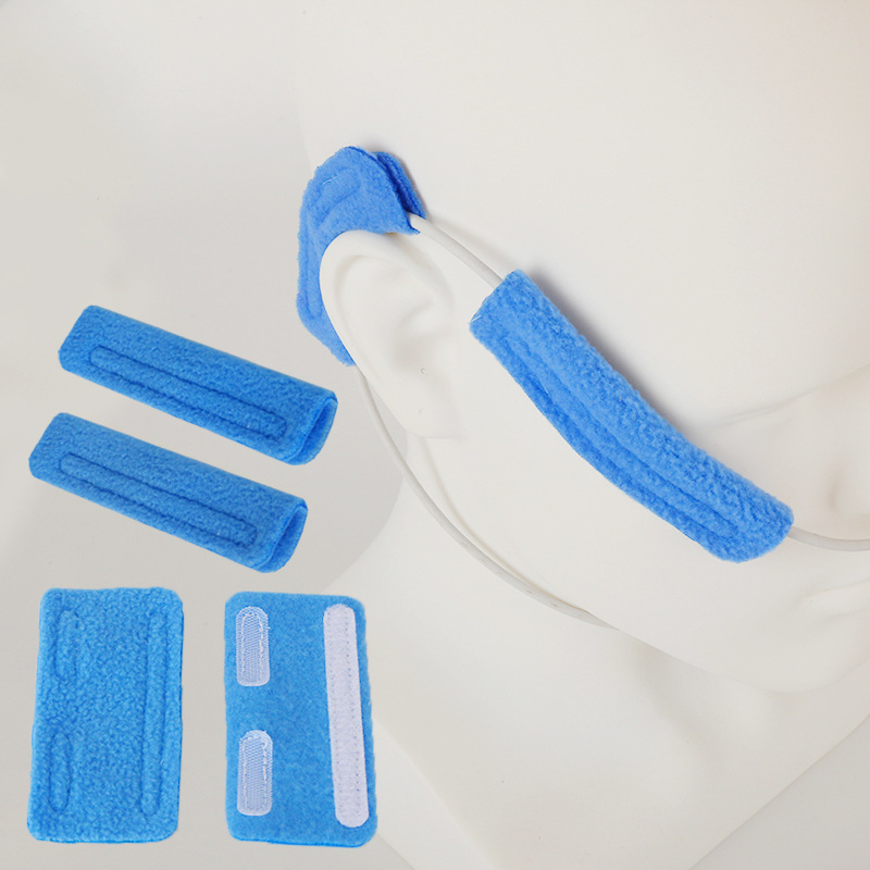 cpap鼻腔插管垫耳垫氧气管套面罩垫防压痕减压防滑垫魔术贴保护套