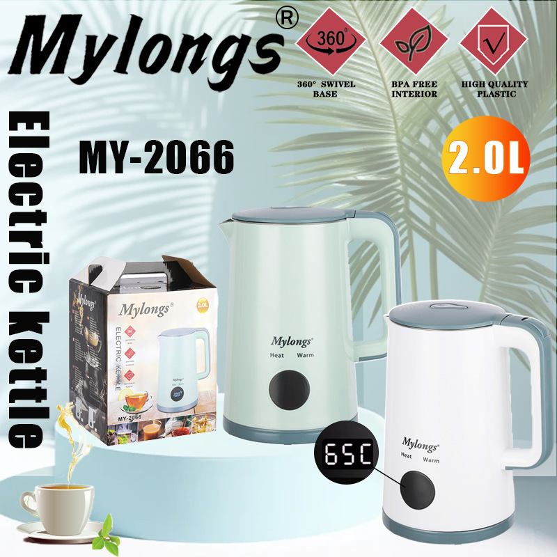 공장 직접 Mylongs 많은 수의 재고 MY-2066 온도 디지털 디스플레이 자동 일정한 온도 65 도 주전자
