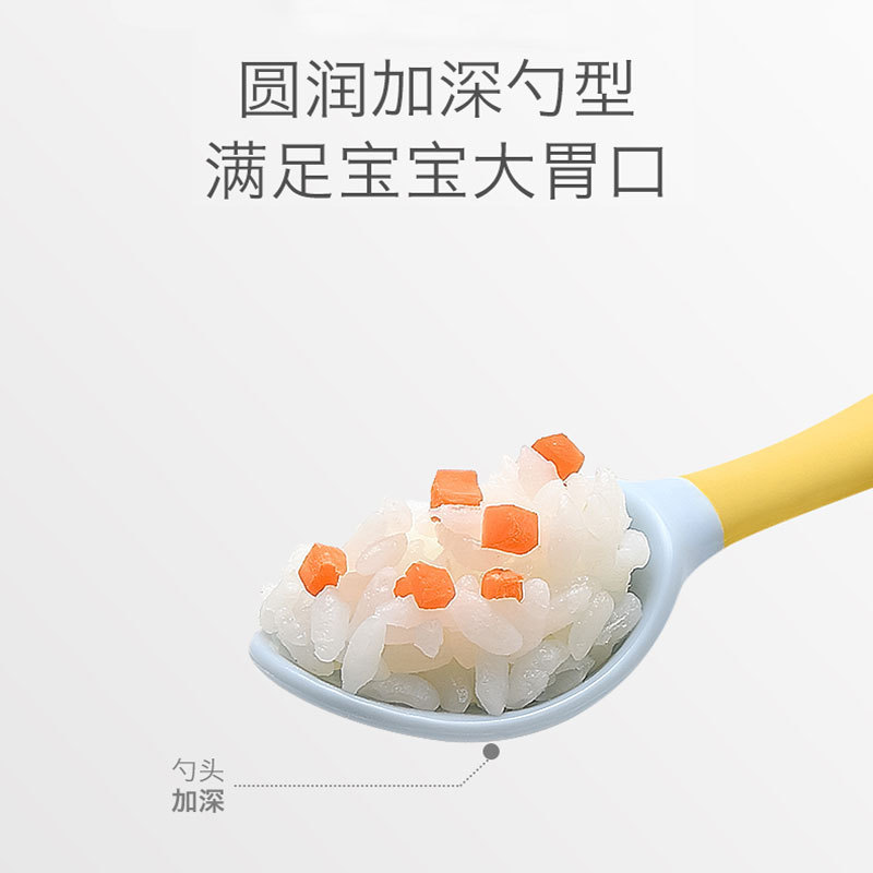 Directo de fábrica de los niños aprendiendo a comer entrenamiento vajilla trenzado tenedor cuchara silicona suave cuchara bebé cuchara flexible