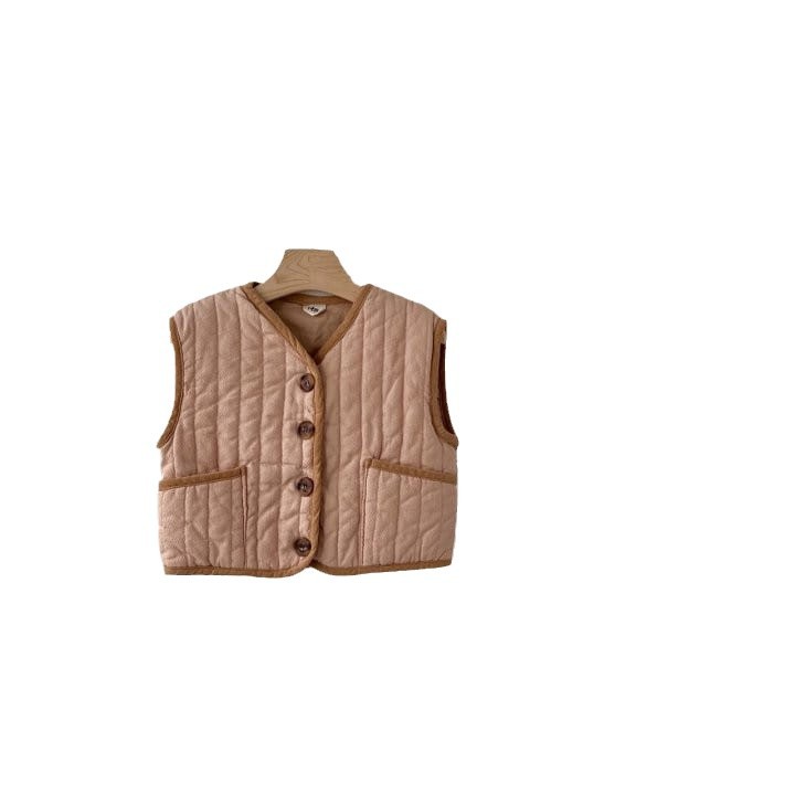 Baby invierno chaleco de algodón grueso chaleco de ropa infantil coreano bebé otoño invierno ropa de niños clip de caballo chaleco cardigán para niños