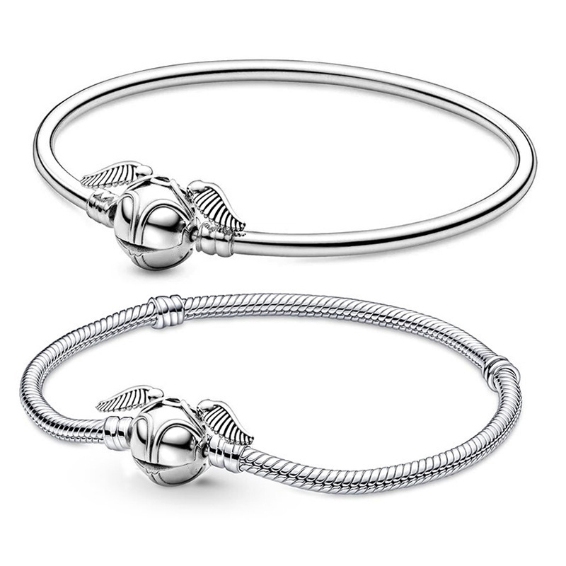 Panjia New Harry Potter Bracelet Gold Snitch Basic Bracelet Cross-border New Magic Gold Detective Copper Bracelet