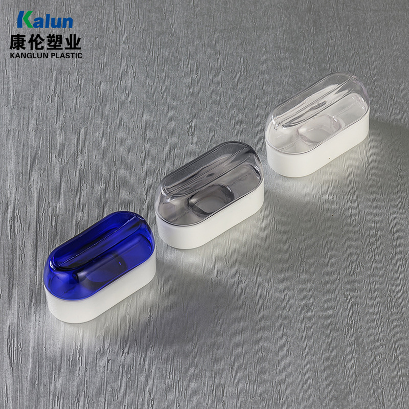 Flat Transparent Plastic Bottle Petg Eye Drop Bottle 2ml Pill Bait Sealable Jar Cream Ointment Dispensing Bottle
