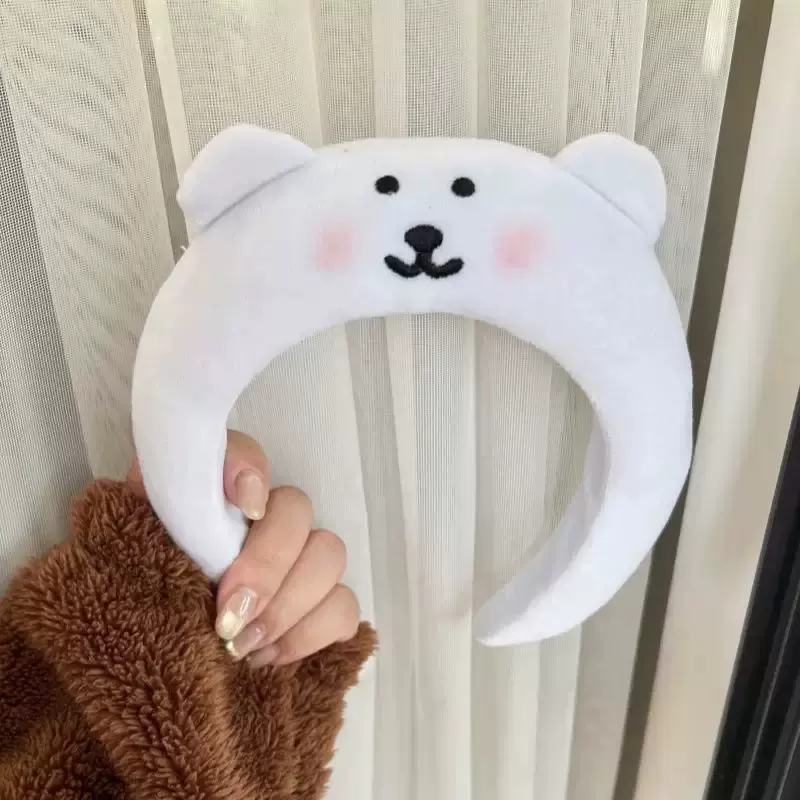 小红书同款可爱毛绒发箍拍照洗脸敷面膜头箍自嘲熊情侣高颅顶头饰