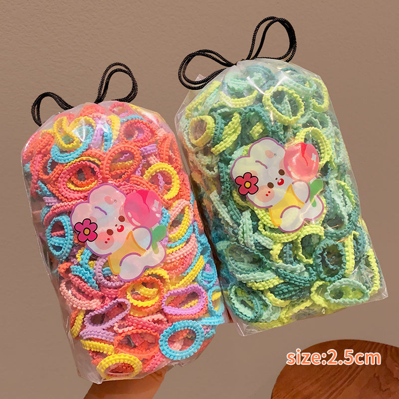 Tocado de cuerda de pelo de las niñas falda ensanchada diadema de tamaño pequeño alta elasticidad de los niños no duele banda de pelo dulce banda de goma bebé