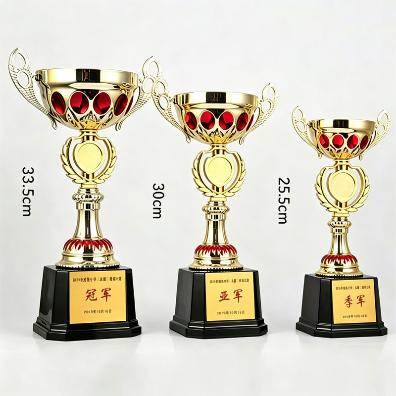 Fabricación de trofeos creativos Estudiantes Reunión anual de deportes de equipo de empresas Fútbol y baloncesto Ganadores de premios