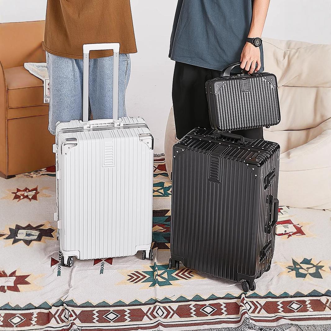 Maleta de 20 pulgadas para hombres, 28 pulgadas maleta de tracción para mujeres, gruesa y duradera 26 viajes