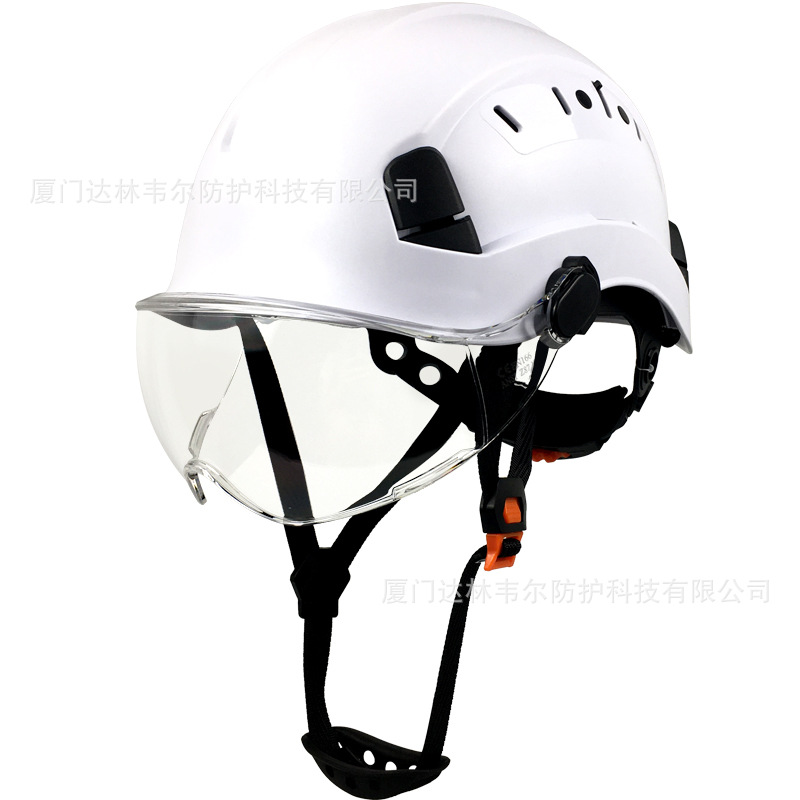 Casco de seguridad con gafas protectoras, ABS resistente, estándar nacional CE