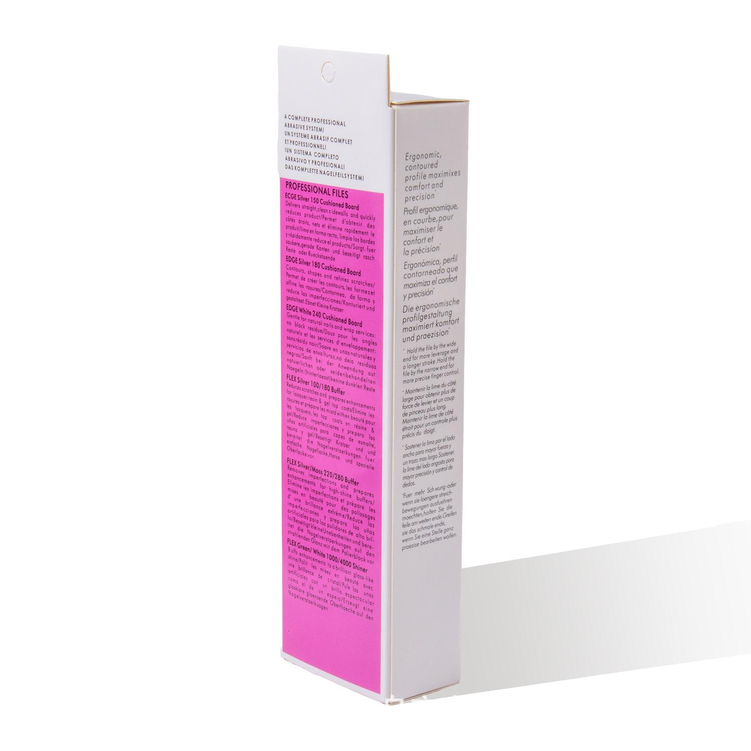 Herramientas de manicura, archivo de uñas, frotación de esponjas, manicura, pulido y pulido, 6 en 1 caja de combinación en stock