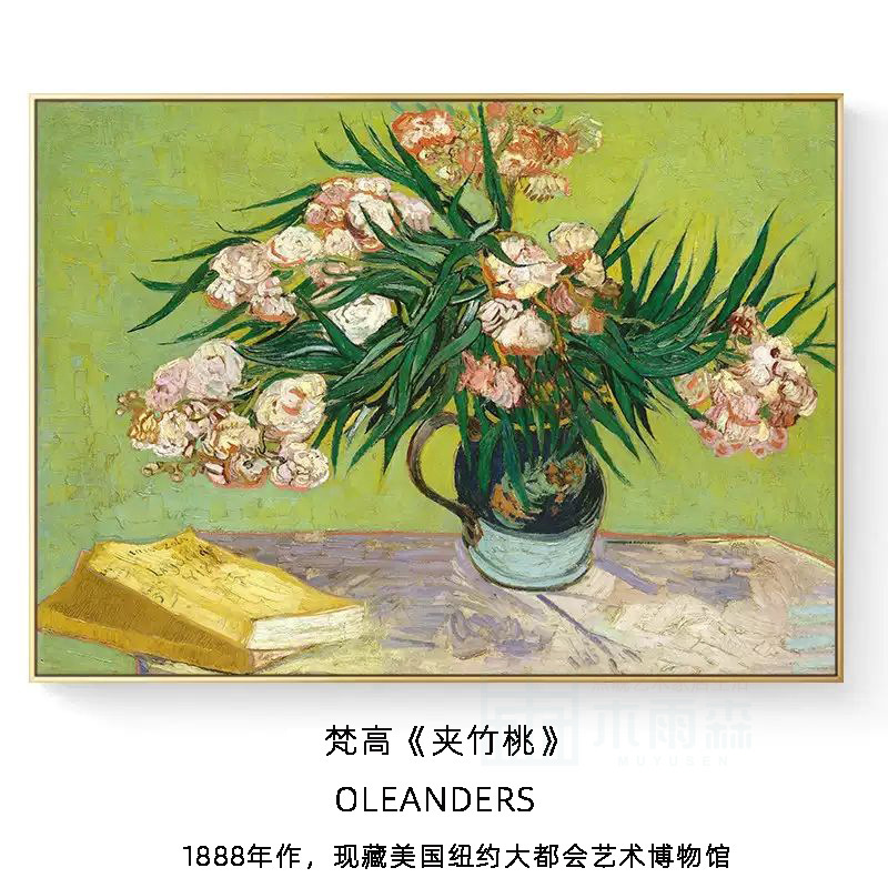 世界名画梵高装饰画星月夜客厅沙发背景墙挂画卧室床头壁画星空画|undefined