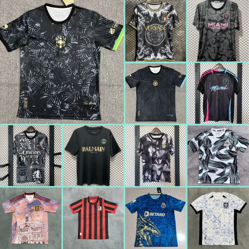 Jersey Spain Portugal Italy Brazil Clothing National Team T-Shirt Training Uniform Football Fans