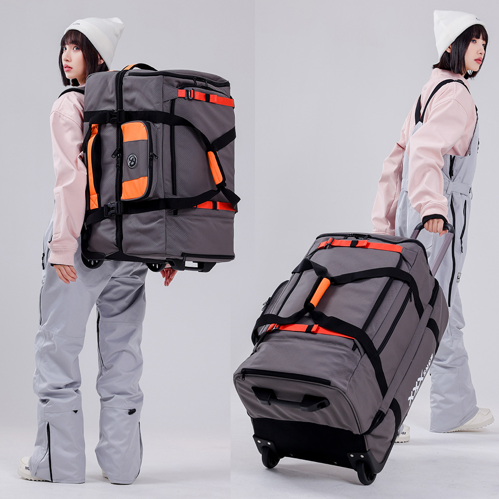 Серый оранжевый 100л (можно носить на плечах или вставить)-0см