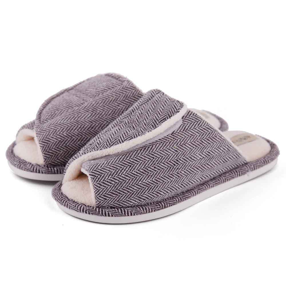 Unisex Casual Stripe Open Toe Cotton Slippers display picture 3