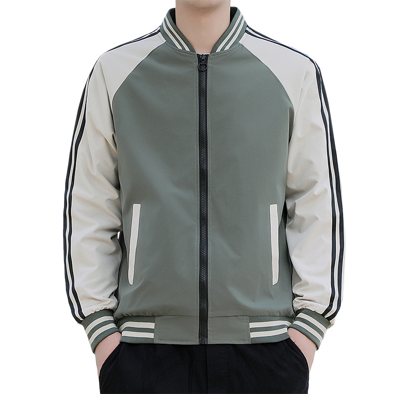 Primavera y otoño nuevo tipo de chaqueta de béisbol hombre moda invierno y otoño más chaqueta casual de moda suelta fábrica de chaqueta al por mayor