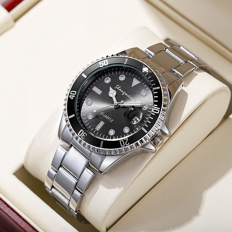 Tiktok vert Shangmei Water Ghost Couple montre en alliage calendrier lumineux étanche_voghion.com