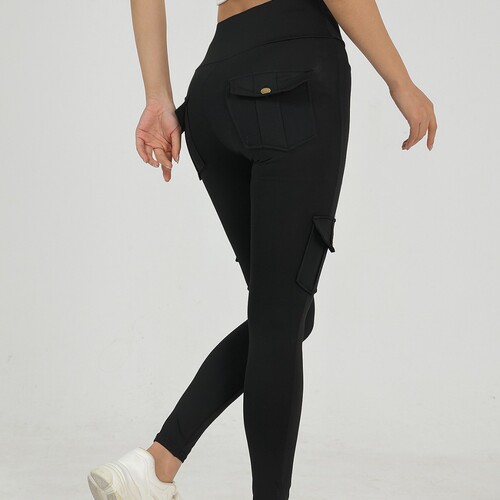 Creative Pocket Workout Leggings for Women - Stretchy Quick-Dry Tight Sexy Fitness Sports Leggings High-Waist Yoga