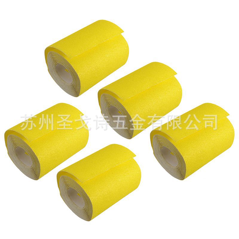 供应黄色砂纸卷93mm*5m P40  P60  P80  P120  P180