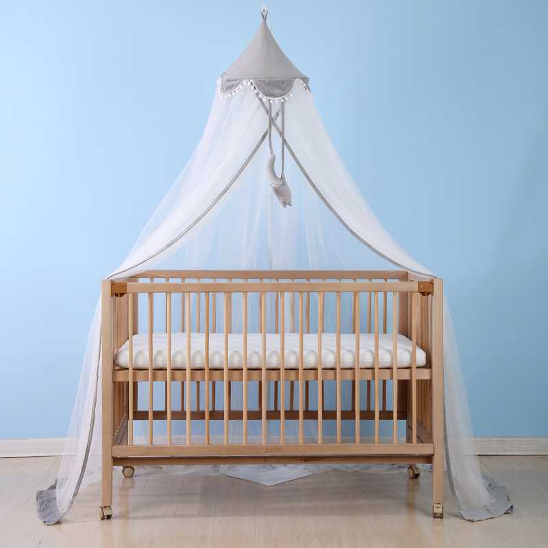 Cama de bebé mosquitera con soporte cama infantil mosquitera cubierta bebé BB recién nacido clip de piso anti-mosquito cifrado Universal