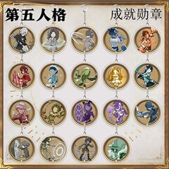 第五人格 アchievement バッジ キーホルダー ルカララ チーム ミュージシャン 少女 アクリル スクールバッグ ペンダント