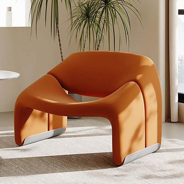 Francés color crema insofá perezoso salón de belleza club pequeño sala de estar mesa de negociación combinación de sillas