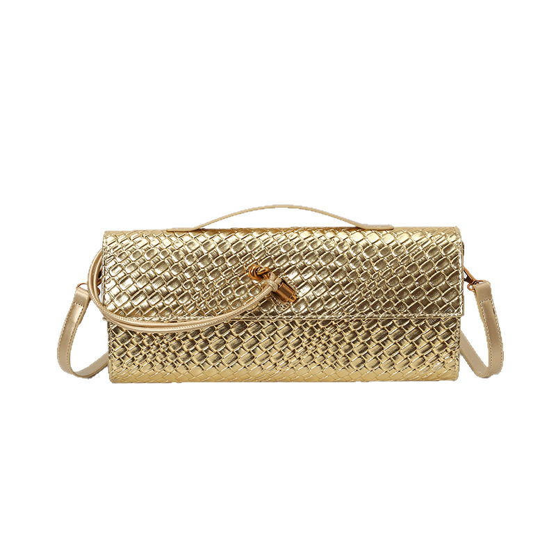 2026 New Arrival Woven Evening Bag, Baguette Bag, Accordion Bag, Horizontal Handbag, Shoulder & Crossbody Bag - Thumbnail 5