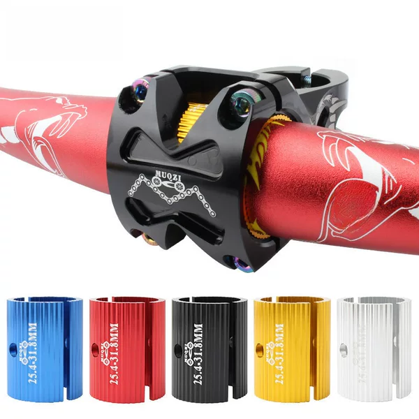 MUQZI bicycle handlebar conversion piece 25.4 to 31. 8MM /31.8 to 35mm aluminum alloy handle stand gasket