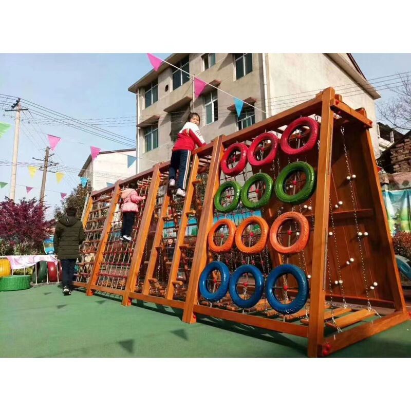 Customized Outdoor Climbing Frame Combination for Kindergartens, Large Wooden Climbing Wall, Training Combination, Non-Standard Facilities Customized Outdoor Climbing Frame Combination for Kindergartens, Large Wooden Climbing Wall, Training Combination, Non-Standard Facilities