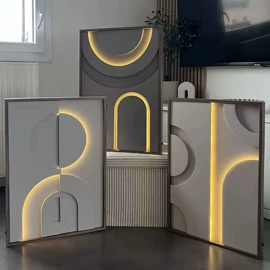 现代装饰画;LED装饰灯;工艺画