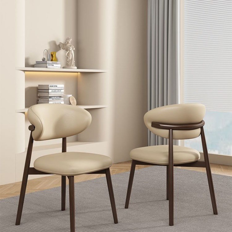 Solid wood dining chair Nordic modern simple light luxury home chair…