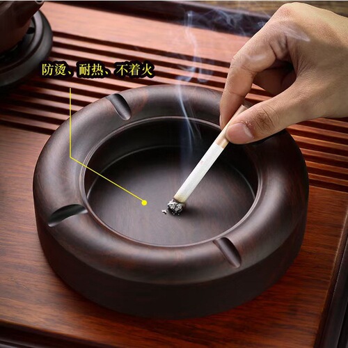 Ebony monolithic ashtray, rosewood wooden square ashtray, creative home handicraft furnishings, LOGO can be added