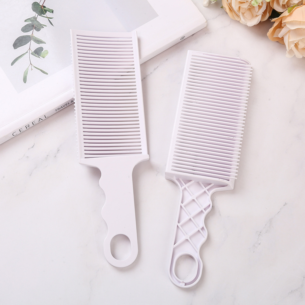 New men's haircut comb push-cut comb assist positioning artifact limit comb trimming shape gradient plastic shovel comb