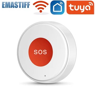 Rechargeable SOS Emergency Smart Button Home Graffiti WiFi Smart APP SOS Button Low Power Consumption TUYA