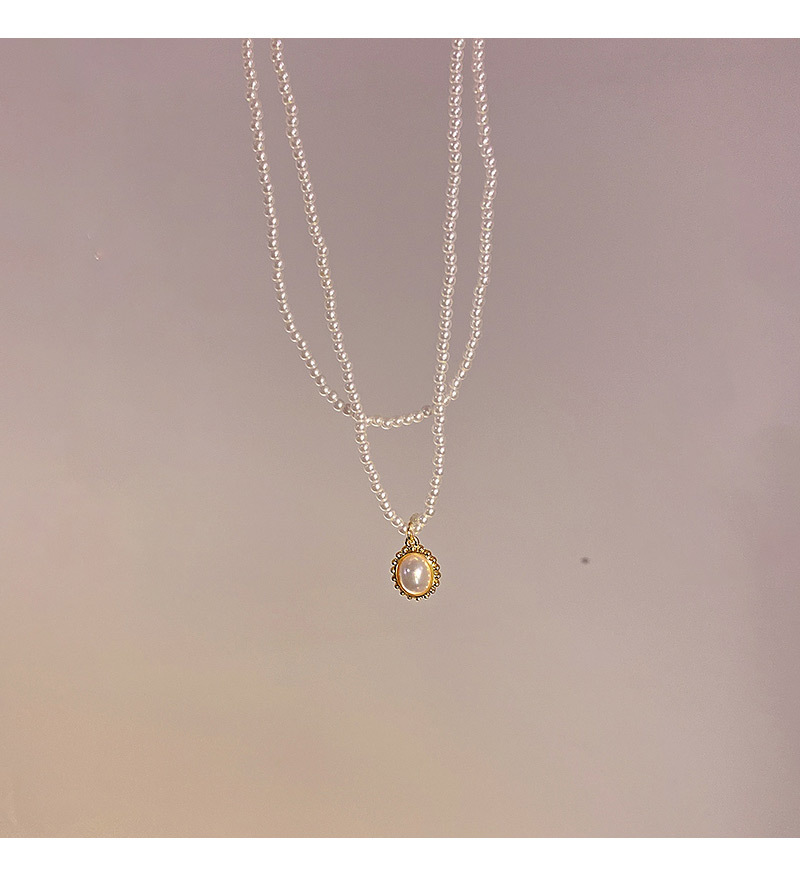Luxuriös Geometrisch Legierung Perlen Künstliche Perlen Frau Halskette display picture 5