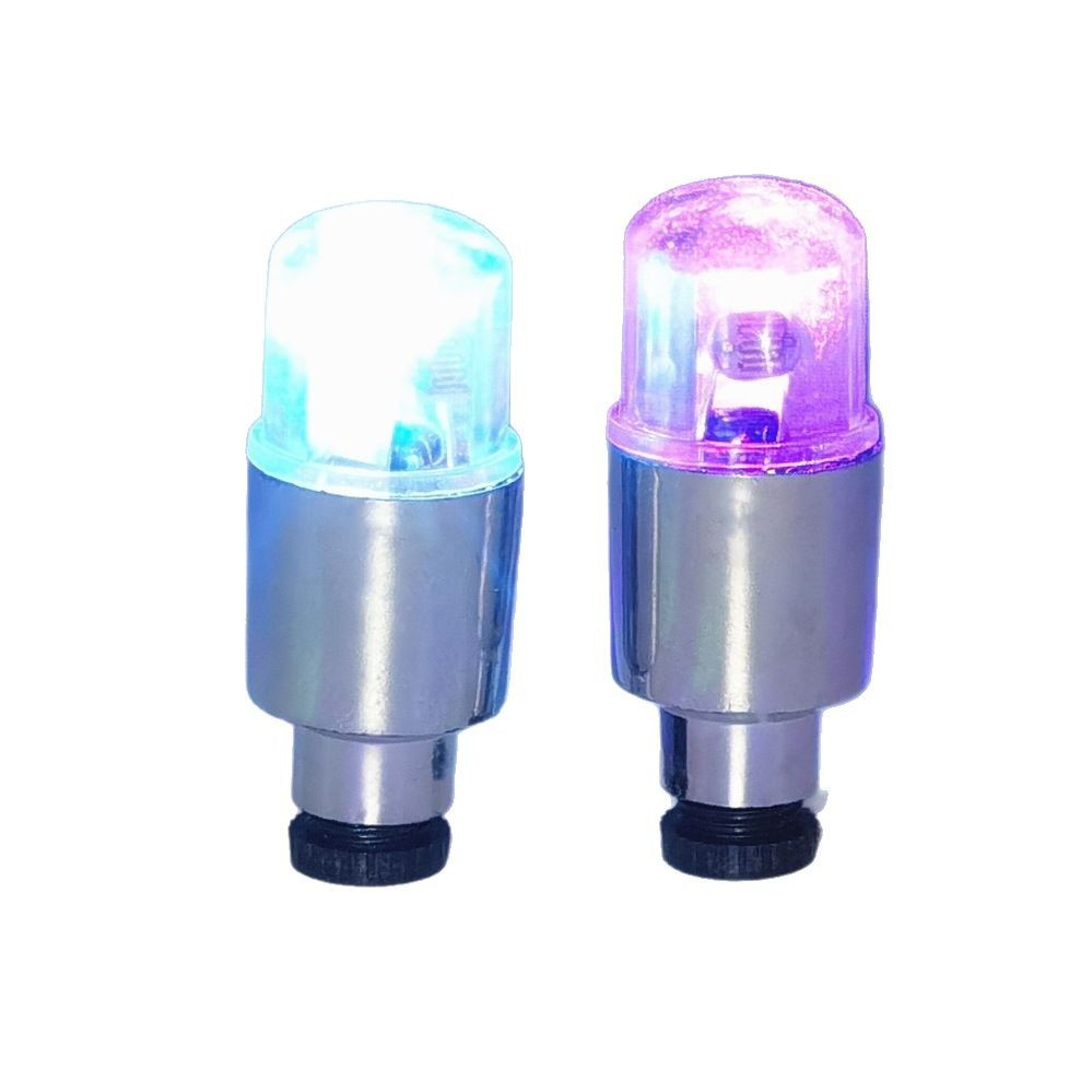 Bicicleta de montaña Hot Wheel Lámpara de válvula interior Interruptor de control de luz de bicicleta Luz de boca de aire colorida de viento de doble sensación