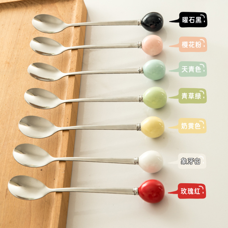 High quality cute coffee spoon stainless steel for home use