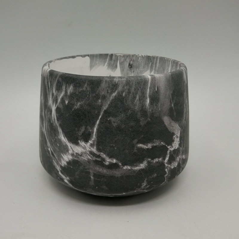 Maceta de cerámica suculenta con patrón de mármol, transferencia de agua, maceta de cactus mediano, conjunto redondo, maceta creativa transfronteriza