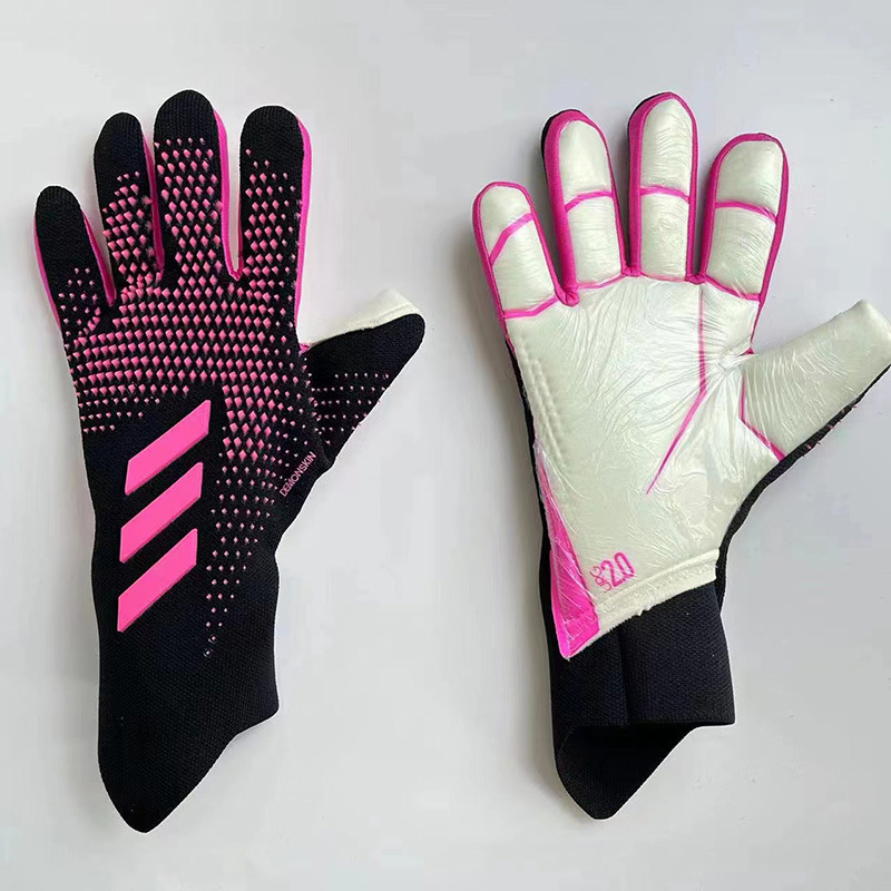 Guantes de fútbol dedo protector transpirable resistente al desgaste engrosada adultos niños deportes guantes portero fútbol portero guantes de portero