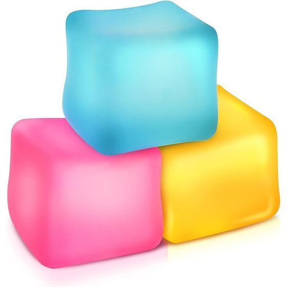 Amazon Explosions Ice Cube Maltose Kneading Music Decompression Toy Vents Ball Decompression Cube Plastic Flour Ball
