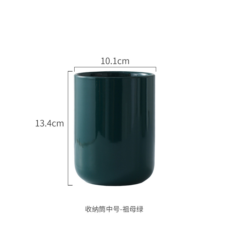 Tubo de almacenamiento esmeralda brillante medio