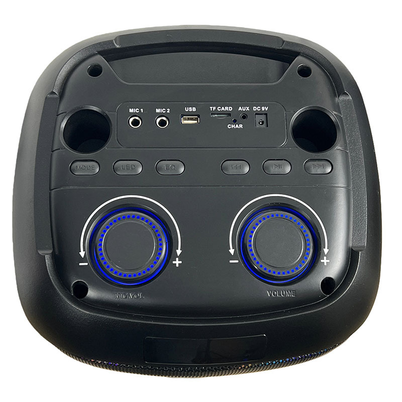 Venta al por mayor de altavoces inalámbricos de 8 pulgadas de 40W con reproductor Bluetooth con micrófono de altavoces dobles