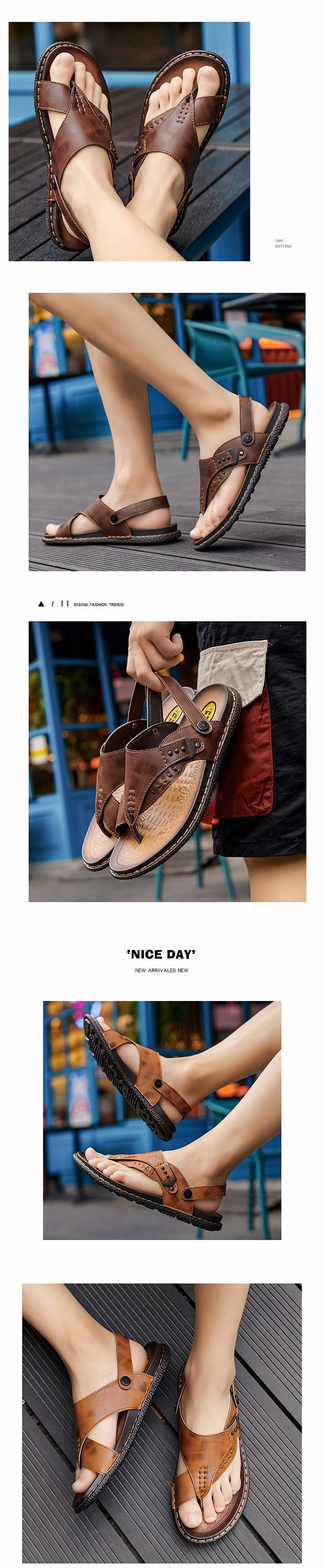 Men's Leather Sandals 2