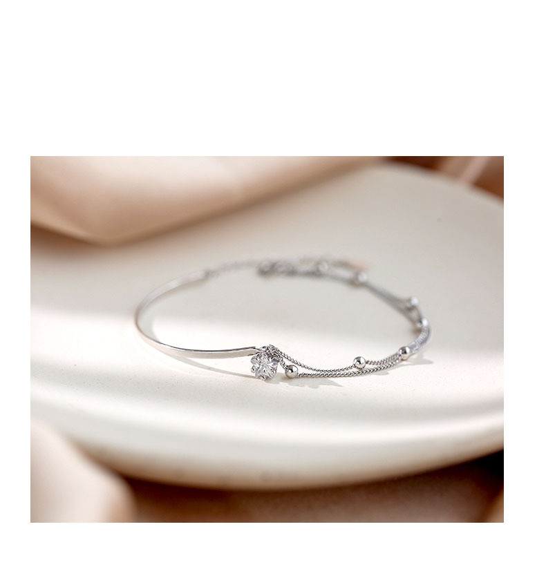 Elegant Lady Star Sterling Silver Zircon Bracelets In Bulk display picture 1