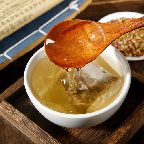 Ancient prescription Han Li Qing Patchouli Mint Tea Honeysuckle Platycodon Mulberry Leaf Houttuynia Tea Wholesale health tea one-piece drop shipping