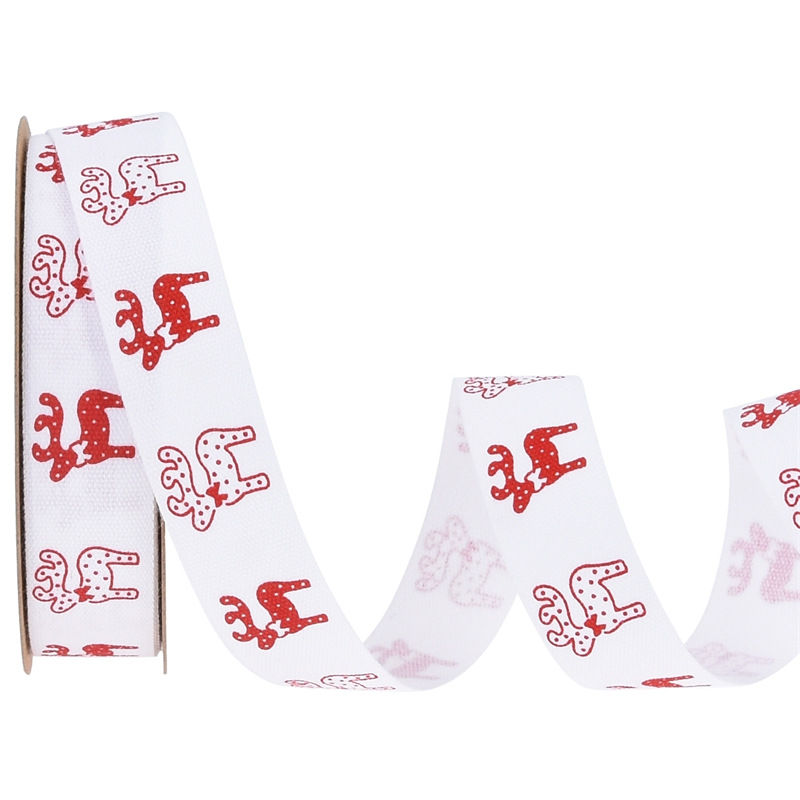 Amazon cinta de algodón de Navidad simple embalaje festivo DIY cinta ramo de flores hecha a mano cinta pastel horneado cinta
